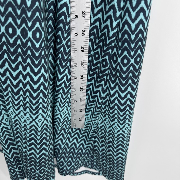 prAna Dress Womens XL Blue Black Geometric Strappy Built in‎ Bra Active Stretch - Picture 9 of 10